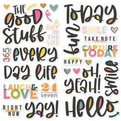 Simple Stories Foam Stickers -tarrat Good Stuff