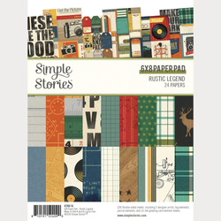 Simple Stories Rustic Legend -paperipakkaus, 6