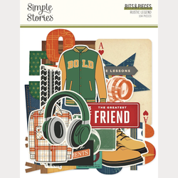 Simple Stories Rustic Legend, Bits & Pieces, leikekuvat