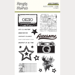 Simple Stories leimasin Rustic Legend Icons