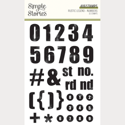 Simple Stories leimasin Rustic Legend Numbers