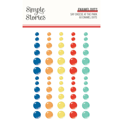 Simple Stories Enamel Dots -tarrat Say Cheese At the Park