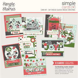 Simple Stories Say Cheese Classic Mouse Christmas Cards Kit -pakkaus