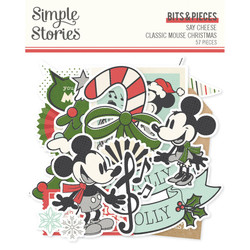 Simple Stories Say Cheese Classic Mouse Christmas, Bits & Pieces, leikekuvat