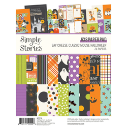 Simple Stories Say Cheese Classic Mouse Halloween -paperipakkaus, 6
