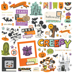 Simple Stories Say Cheese Classic Mouse Halloween, Chipboard Pieces, leikekuvat