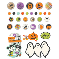 Simple Stories Say Cheese Classic Mouse Halloween Decorative Brads -koristeet