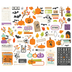 Simple Stories Say Cheese Classic Mouse Halloween, Journal Bits, leikekuvat