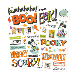 Simple Stories Foam Stickers -tarrat Say Cheese Classic Mouse Halloween