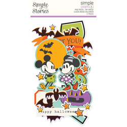 Simple Stories Page Pieces -leikekuvat, Say Cheese Classic Mouse Halloween