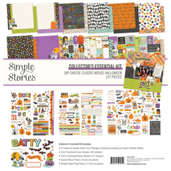 Simple Stories Say Cheese Classic Mouse Halloween Collector's Essential Kit -setti