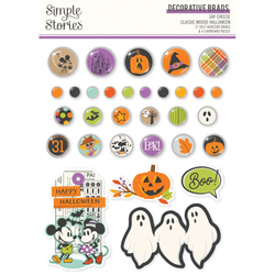 Simple Stories Say Cheese Classic Mouse Halloween Decorative Brads -koristeet