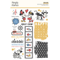 Simple Stories Rub-Ons siirtokuvat Say Cheese Classic Mouse