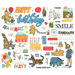 Simple Stories Say Cheese Classic Pooh Birthday, Bits & Pieces, leikekuvat