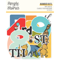 Simple Stories Say Cheese Classic Pooh Birthday, Number Bits, leikekuvat