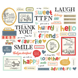 Simple Stories Say Cheese Classic Pooh, Sentiment Bits & Pieces, leikekuvat