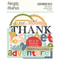 Simple Stories Say Cheese Classic Pooh, Sentiment Bits & Pieces, leikekuvat