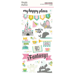 Simple Stories Foam Stickers -tarrat Say Cheese Fantasy At the Park