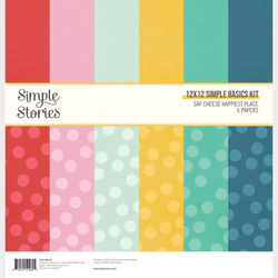 Simple Stories Say Cheese Happiest Place Basics -paperipakkaus, 12