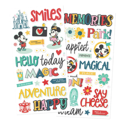 Simple Stories Foam Stickers -tarrat Say Cheese Happiest Place