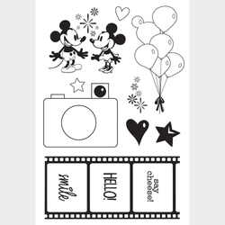 Simple Stories leimasin Say Cheese Happiest Place, Hello Magic!