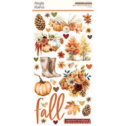 Simple Stories Vintage Autumn Breeze Chipboard -tarrat