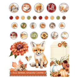 Simple Stories Vintage Autumn Breeze Decorative Brads -koristeet