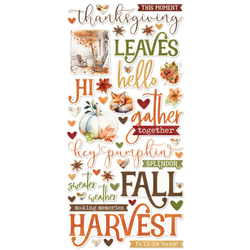 Simple Stories Foam Stickers -tarrat Vintage Autumn Breeze