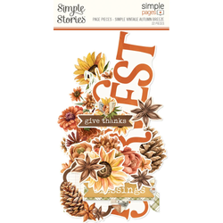 Simple Stories Page Pieces -leikekuvat, Vintage Autumn Breeze