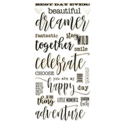 Simple Stories Foam Stickers -tarrat Vintage Essentials Titles