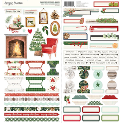 Simple Stories tarra-arkki Vintage Evergreen Memories Basics, 6