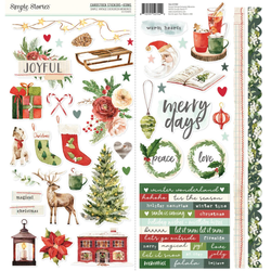 Simple Stories tarra-arkki Vintage Evergreen Memories Icons, 6