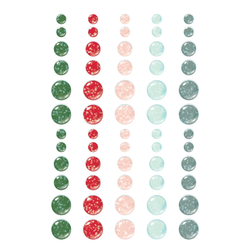 Simple Stories Glitter Enamel Dots -tarrat Evergreen Memories
