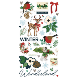 Simple Stories Vintage Flannel Season Chipboard -tarrat