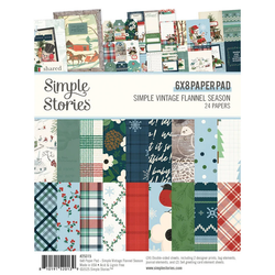 Simple Stories Vintage Flannel Season -paperipakkaus, 6