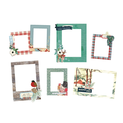 Simple Stories Vintage Flannel Season Chipboard Frames -kehykset