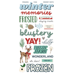 Simple Stories Foam Stickers -tarrat Vintage Flannel Season