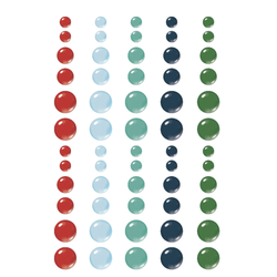 Simple Stories Glossy Enamel Dots -tarrat Vintage Flannel Season