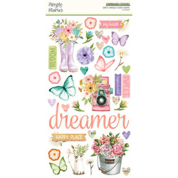 Simple Stories Simple Vintage Flower Shoppe Chipboard -tarrat