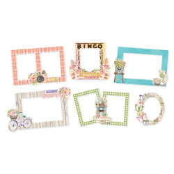 Simple Stories Simple Vintage Flower Shoppe Chipboard Frames -kehykset