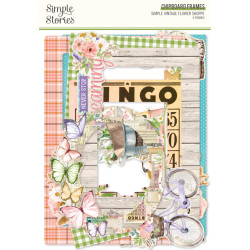 Simple Stories Simple Vintage Flower Shoppe Chipboard Frames -kehykset