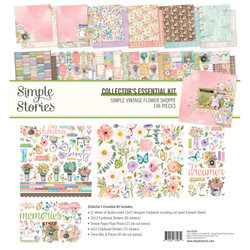 Simple Stories Simple Vintage Flower Shoppe Collector's Essential Kit -setti