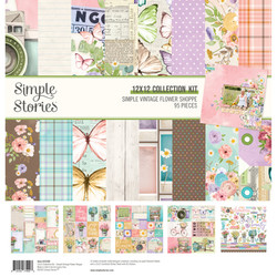 Simple Stories Simple Vintage Flower Shoppe Collector's Essential Kit -setti