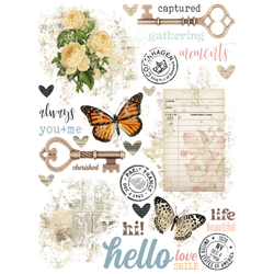 Simple Stories Rub-Ons siirtokuvat Vintage Junk Drawer