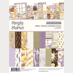 Simple Stories Vintage Lavender Fields -paperipakkaus, 6
