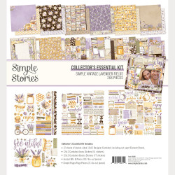 Simple Stories Vintage Lavender Fields Collector's Essential Kit -setti