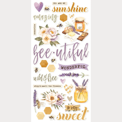 Simple Stories Foam Stickers -tarrat Vintage Lavender Fields