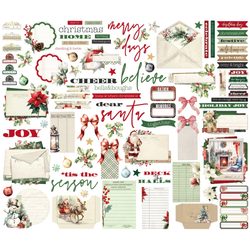 Simple Stories Vintage Old-Fashioned Christmas, Journal Bits, leikekuvat