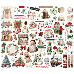 Simple Stories Vintage Old-Fashioned Christmas, Bits & Pieces, leikekuvat