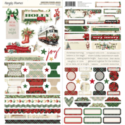 Simple Stories tarra-arkki Vintage Old-Fashioned Christmas Basics, 6